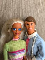 Vintage Barbie Saint Tropez 1989 en Ken Heart Family 1984, Verzamelen, Poppen, Zo goed als nieuw, Verzenden