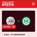 Ajax - Fc Groningen / 1x Vak 115 / 1e Ring Noord, Tickets en Kaartjes, Sport | Voetbal, Eén persoon