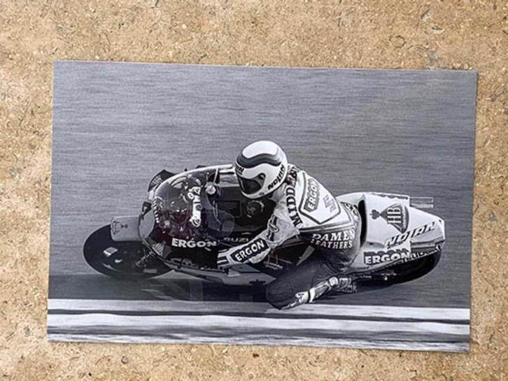 Org z/w foto 20x30 cm Jack Middelburg aktie GP Rijeka 1982, Boeken, Motoren, Nieuw, Algemeen, Verzenden