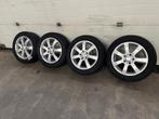 Winterbanden + alu velgen 205/55R16 5 gaats Continental, Ophalen, Gebruikt, 16 inch, Banden en Velgen