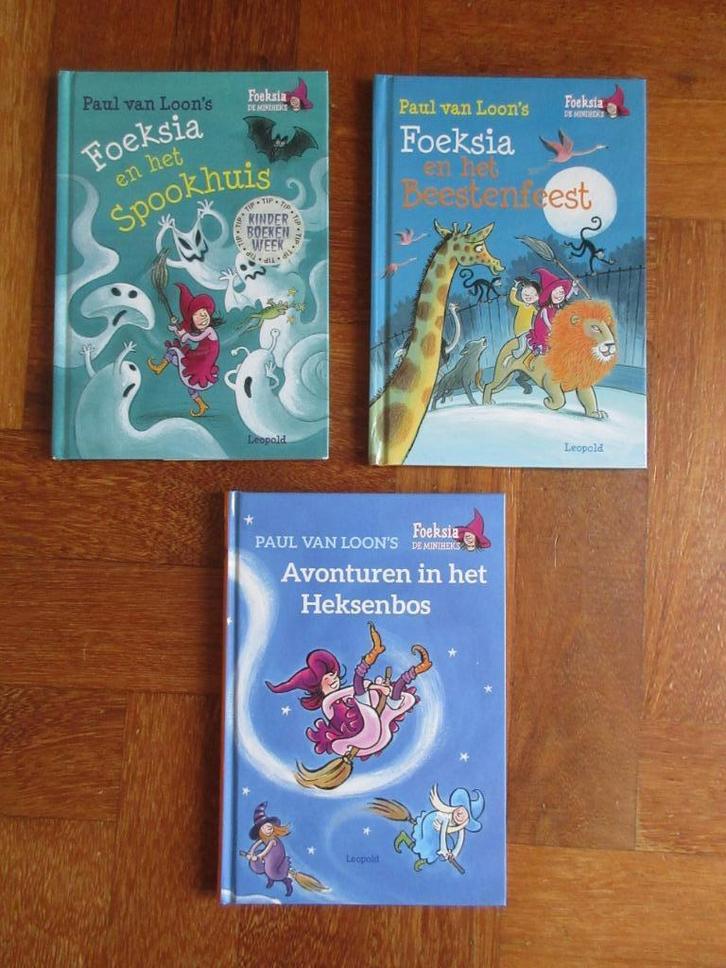 3 x Foeksia de miniheks (Paul van Loon), Boeken, Kinderboeken | Jeugd | onder 10 jaar, Gelezen, Fictie algemeen, Ophalen of Verzenden