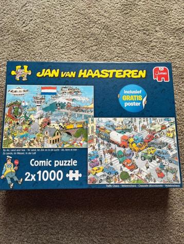Jan van Haasteren puzzel 2 x 1000 stukjes + posters beschikbaar voor biedingen
