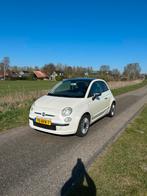 Fiat 500 1.2 AUT NIEUWE APK crème Lounge airco panoramadak, 1242 cc, Origineel Nederlands, Particulier, 69 pk