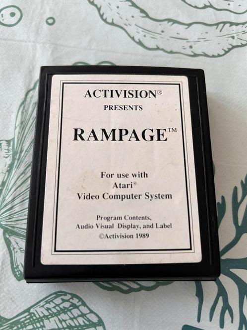 Atari 2600 Rampage white label, Spelcomputers en Games, Games | Atari, Gebruikt, Atari 2600, 1 speler, Vanaf 3 jaar, Ophalen of Verzenden