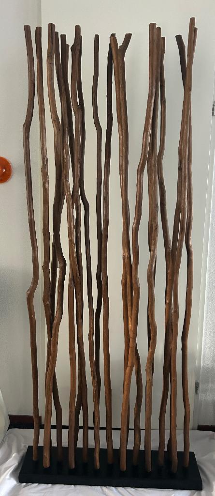 Roomdivider houten takken stoer en modern, Huis en Inrichting, Woonaccessoires | Kamerschermen, Zo goed als nieuw, Ophalen