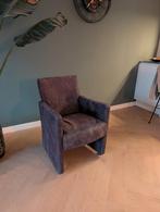 6 Robuuste Donkerbruine Eetkamerstoelen met wieltjes, Huis en Inrichting, Fauteuils, Ophalen, Gebruikt, Minder dan 75 cm, 50 tot 75 cm