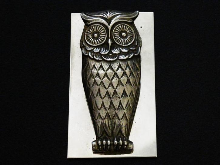 Art Deco geldklem papierklem uil vogel, Antiek en Kunst, Curiosa en Brocante, Ophalen of Verzenden