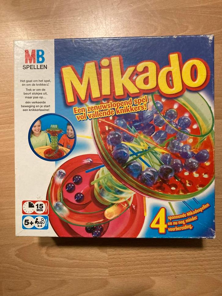 Mikado - met stokjes én knikkers, Hobby en Vrije tijd, Gezelschapsspellen | Overige, Zo goed als nieuw, Ophalen