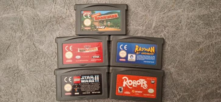 5 game boy advanced games (alleen cartridge), Spelcomputers en Games, Games | Nintendo Game Boy, Gebruikt, Overige genres, 1 speler