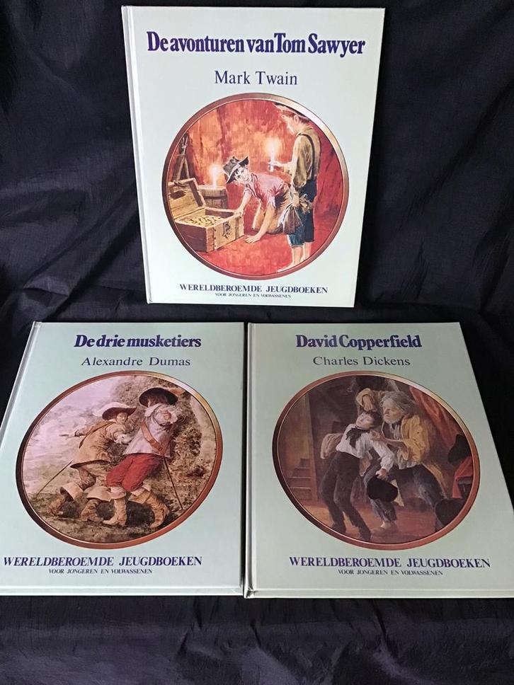 9  Jeugdboeken.O.a,Ben Hur,Robinson Crusoe,David Copperfield, Boeken, Literatuur, Ophalen of Verzenden