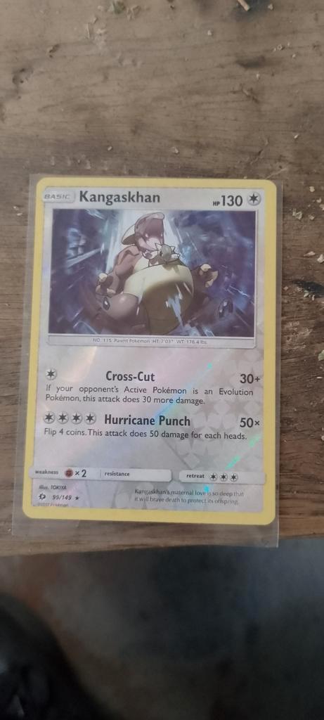 Kangaskhan reverse holo sun and moon, Hobby en Vrije tijd, Verzamelkaartspellen | Pokémon, Zo goed als nieuw, Losse kaart, Ophalen of Verzenden