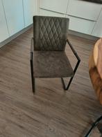 Eetkamerstoelen, Huis en Inrichting, Ophalen of Verzenden, Gebruikt, Grijs, Vier
