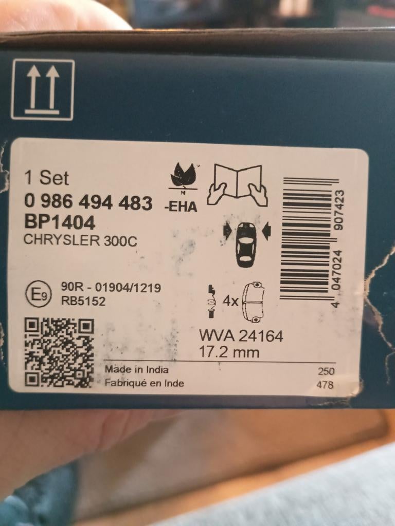 Bosch Remblokken voor Dodge Caliber, Ophalen of Verzenden, Nieuw, Dodge