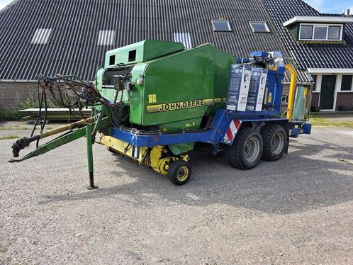 1998 John deere 575 Ronde Balenpers met Göweil G5040 foliew, Zakelijke goederen, Agrarisch | Werktuigen, Overige, Oogstmachine