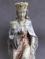 Om 1940 Beeld Sculptuur Maria Madonna Kind Hemelkoningin, Antiek en Kunst, Ophalen of Verzenden