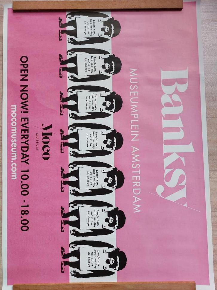 Banksy Moco Museum Amsterdam Poster, Antiek en Kunst, Kunst | Overige Kunst, Ophalen of Verzenden