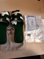 Hermes Paris Slippers Dames Nieuw - Maat 41, Kleding | Dames, Schoenen, Ophalen, Overige typen, Nieuw, Groen