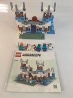 Lego Minecraft 21186 - Het Ijskasteel, Ophalen of Verzenden, Zo goed als nieuw, Complete set, Lego