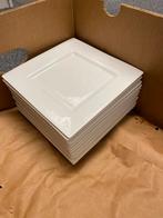 Witte Vierkante Borden - complete set, Ophalen, Gebruikt, Keramiek, Bord(en)