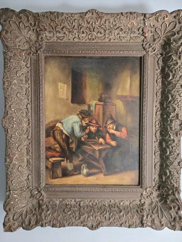 Oude meesters schilderij uit 19de eeuw. Naar 17de eeuws vb beschikbaar voor biedingen