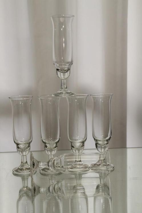 Set lage flutes van Ambasador Leerdam, Antiek en Kunst, Antiek | Glas en Kristal, Ophalen