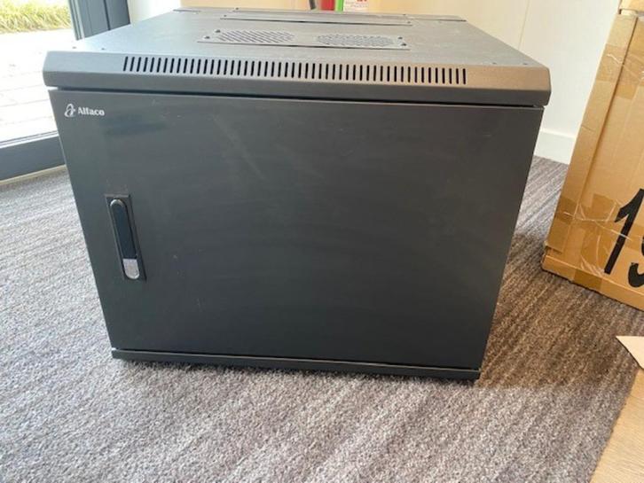 Wandpatchkast 19'' 9U 60x60x50cm Double section, Zwart, Computers en Software, Serverkasten, Nieuw, Plaatstaal, Ophalen of Verzenden
