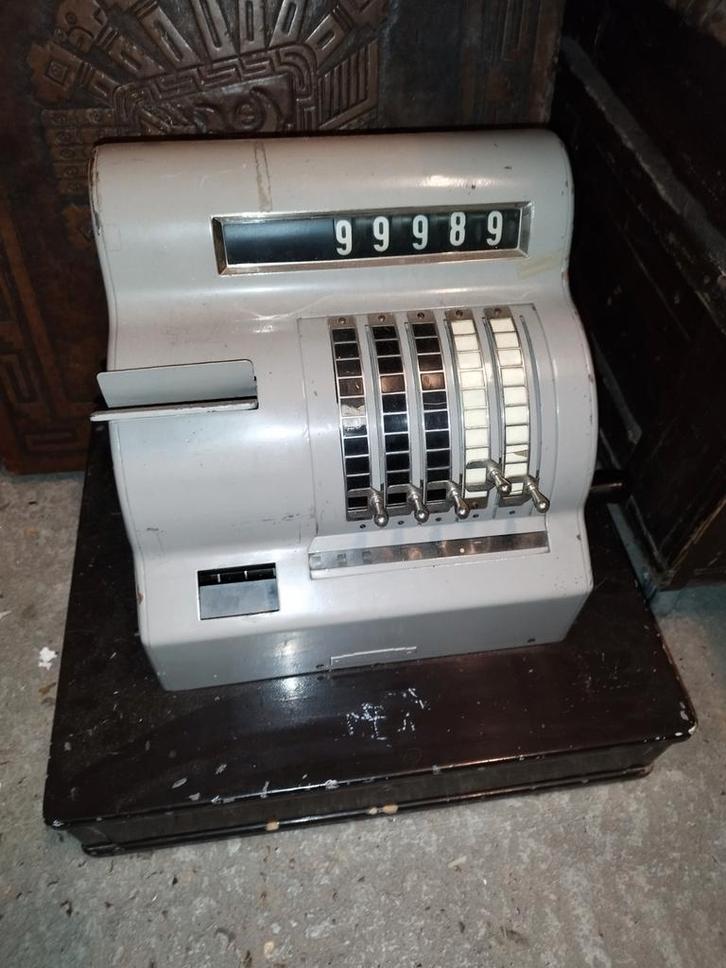 Vintage Nationale Kassa werkend, Zakelijke goederen, Kantoor en Winkelinrichting | Kassa's en Betaalsystemen, Ophalen of Verzenden