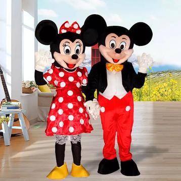 Te huur mascotte mickey mouse minie mouse beschikbaar voor biedingen