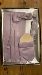 Mooie vintage (traditionele) bruidegom set 3 delig!, Ophalen of Verzenden, Zo goed als nieuw, Paars, Accessoires