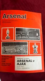 Programmaboekje ARSENAL - AJAX Europacup 1972, Ophalen of Verzenden, Zo goed als nieuw, Ajax