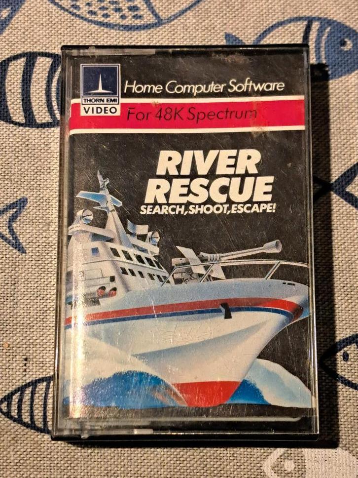 ZX Spectrum cassette 'RIVER RESCUE' – getest & werkend, Computers en Software, Vintage Computers, Ophalen of Verzenden