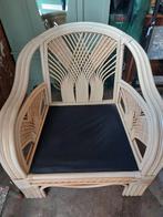 Rotan stoel, Manou stoel,  Rieten stoel met kussens., Riet of Rotan, 75 tot 100 cm, Bohemian, 75 tot 100 cm