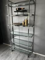 Eric Kuster interieur wandkast vitrine chroom chrome rvs, Huis en Inrichting, Ophalen, Zo goed als nieuw, 25 tot 50 cm, Glas