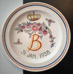 Geboortebordje Prinses Beatrix, Ophalen of Verzenden, Zo goed als nieuw, Nederland, Servies