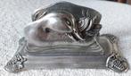 Brievenhouder servettenhouder Art Nouveau Jugendstil stijl, Antiek en Kunst, Antiek | Tin, Ophalen of Verzenden