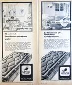 5 vintage advertenties reclames Ubica matrassen 1960 - bed, Verzenden, Gebruikt