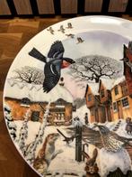Woodland visitors winters tafereel wedgwood bord, Antiek en Kunst, Ophalen of Verzenden