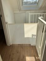 Kiddyguard oprolbaar traphekje - wit - tot 140 cm, Kinderen en Baby's, Traphekjes, Ophalen, Zo goed als nieuw, 115 cm of meer