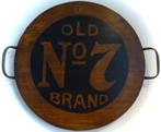 Rond houten dienblad/Jack Daniel's whiskey/wandbord/mancave, Ophalen of Verzenden, Zo goed als nieuw, Rond, Hout