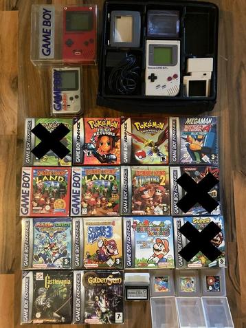 Nintendo Gameboy consoles en spellen beschikbaar voor biedingen