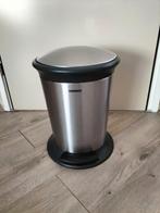 Leifheit pedaalemmer, Huis en Inrichting, Woonaccessoires | Prullenbakken, Ophalen, Gebruikt, Rvs