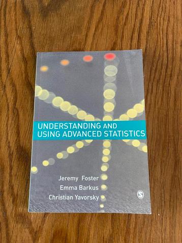 Advanced Statistics - Zo goed als nieuw! beschikbaar voor biedingen