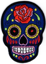 Sugar Skull stoffen opstrijk patch embleem #40, Verzenden, Nieuw, Overige typen