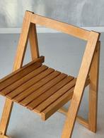 Jaren 70 klapstoel vintage Aldo Jacober retro folding chair, Huis en Inrichting, Gebruikt, Bruin, Vintage, Ophalen of Verzenden