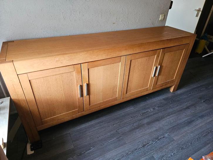 Massief Eiken Dressoir - Robuust & Stijlvol, Huis en Inrichting, Kasten | Buffetkasten, Ophalen