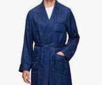 Derek Rose Luxe Badjas Dressing Gown Woburn Silk Satin Navy, Blauw, Ophalen of Verzenden, H, H