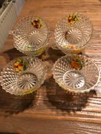 6 Lubiana Vintage Fruit Schaaltjes - Mid Century 60s, Gebruikt, Schaal, Rond, Ophalen of Verzenden