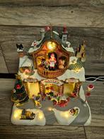 Lemax santa's workshop bewegend verlicht originele doos kers, Diversen, Kerst, Ophalen of Verzenden, Zo goed als nieuw