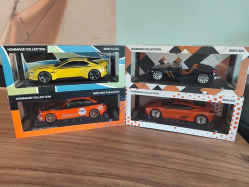BMW Hommage concept cars collection 1:18 M1 2002 3.0CSL 328, Hobby en Vrije tijd, Modelauto's | 1:18, Zo goed als nieuw, Auto