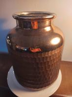 Koperkleurige glazen vaas - 27 cm hoog, Overige kleuren, Nieuw, Ophalen of Verzenden, Glas